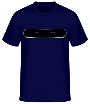 Snowboard - Männer Basic T-Shirt - Marine - Vorne