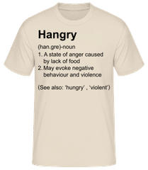 Hangry Definition · Camiseta básica para hombre