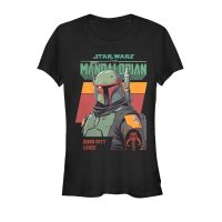 Star Wars - The Mandalorian - Boba Fett Fett Lives - Mujeres Camiseta - Negro - delante