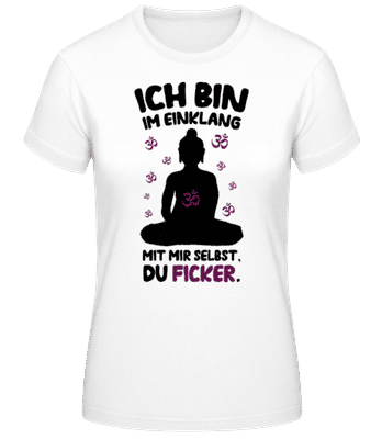 Einklang Mit Mir Selbst - Frauen Basic T-Shirt - Weiß - Vorne