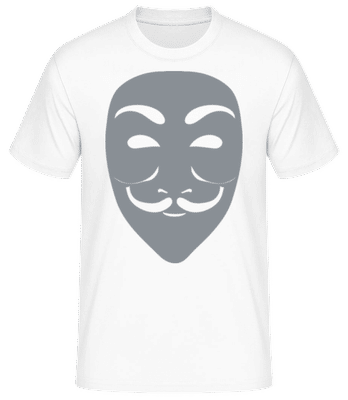 Masque Icon Grey - T-shirt standard Homme - Blanc - Devant