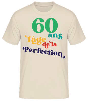 60 L'âge De La Perfection - T-shirt standard Homme - Crème - Devant