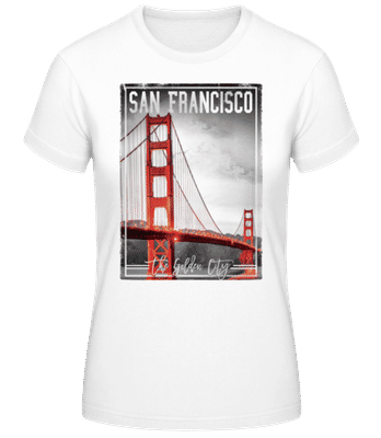 San Francisco Golden City - Women's Basic T-Shirt - White - Front