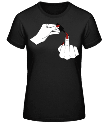 Nail Polish - Women's Basic T-Shirt - Black - Front