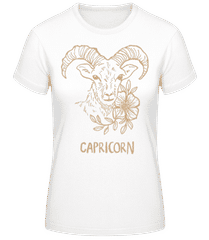 Scribble Style Zodiac Sign Capricorn · Frauen Basic T-Shirt
