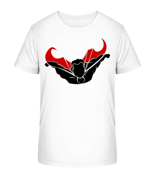 Aperçu: Superhero Flying - T-shirt bio Enfant Stanley Stella 2.0 - Blanc - Devant