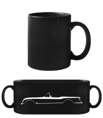 'Chevrolet Corvette C1 1953' Silhouette · Schwarze Tasse