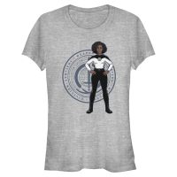 Marvel - Bruja Escarlata y Visión - Monica Rambeau Rambeau Badge - Mujeres Camiseta - Gris moteado - delante