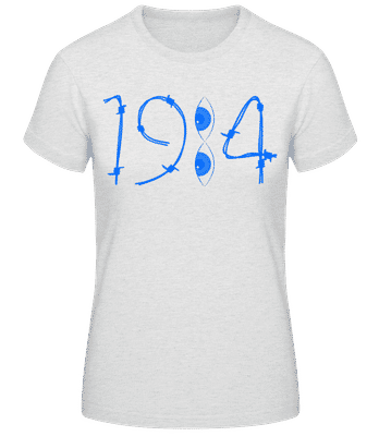 1984 Drähte Augen - Frauen T-Shirt B&C - Grau meliert - Vorne