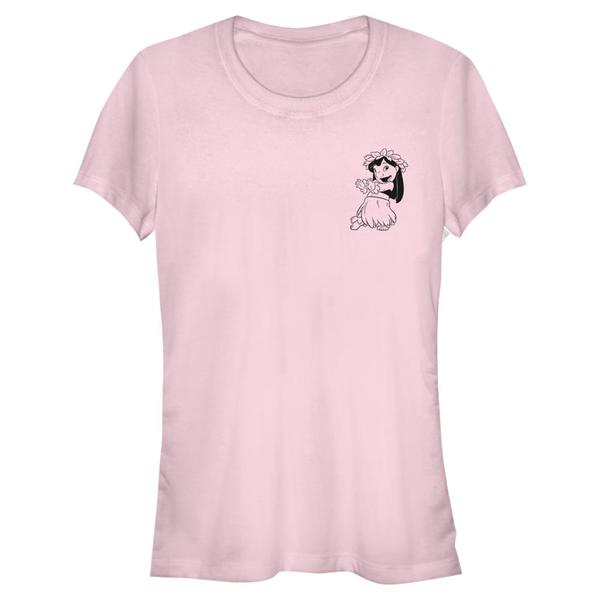 Aperçu: Disney Classics - Lilo & Stitch - Lilo Vintage Lined - Femme T-shirt - Rose - Devant