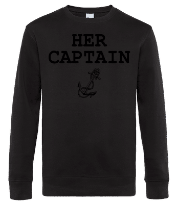 Her Captain - Men's standard sweatshirt - Black - Front