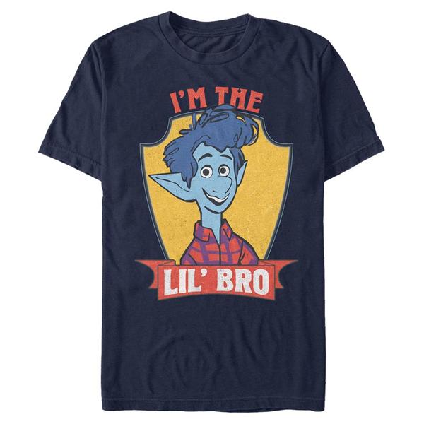 Aperçu: Pixar - En avant - Ian Lil Bro - Homme T-shirt - Bleu marine - Devant