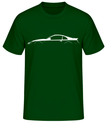 'Nissan 300ZX (Z32)' Silhouette - Männer Basic T-Shirt - Flaschengrün - Vorne