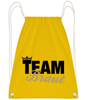 Team Braut Krone - Turnbeutel - Gelb - Vorn