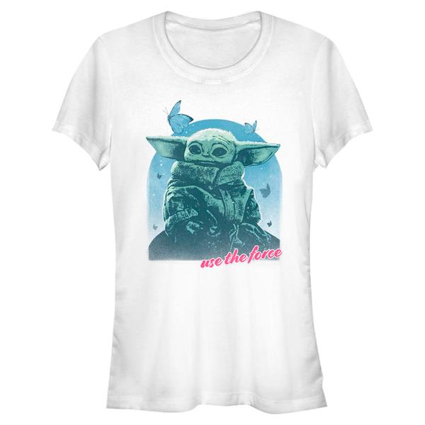Vorschau: Star Wars - The Mandalorian - Grogu MandoMon Epi6 Patient - Frauen T-Shirt - Weiß - Vorne