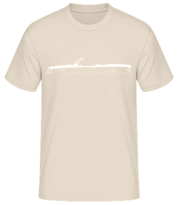 'Mercedes-Benz 320CE A124' Silhouette - T-shirt standard Homme - Crème - Devant