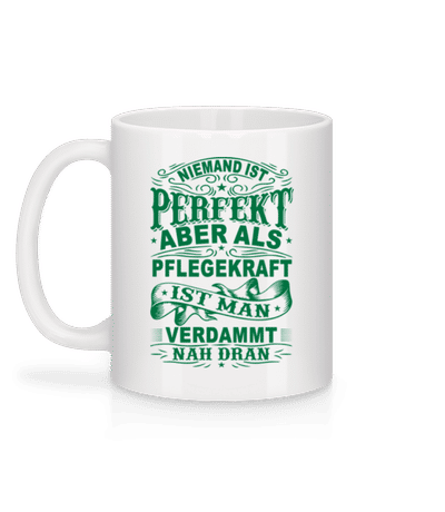 Niemand Ist Perfekt - Tasse - Weiß - Hinten