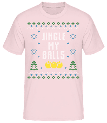 Jingle My Balls - Pánske basic tričko - Ružová - Predné