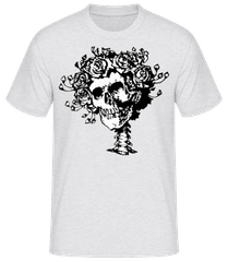 Lebka komiksové kvetiny · Pánské basic tričko
