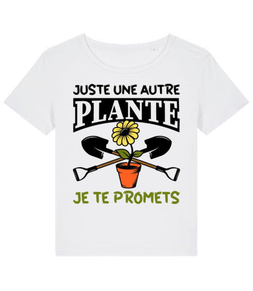Aperçu: Juste Une Autre Plante - T-shirt bio Femme Stanley Stella 2.0 - Blanc - Devant