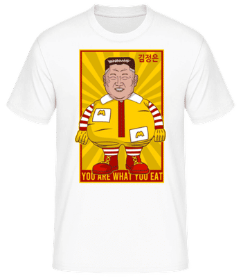 McDonald Jong Un - T-shirt standard Homme - Blanc - Devant