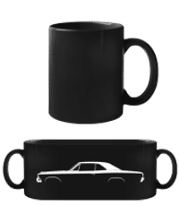 'Chevrolet Chevelle SS 1966' Silhouette - Tasse Noire - Noir - Devant