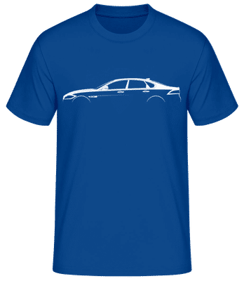 'Jaguar XF (X260)' Silhouette - T-shirt standard Homme - Bleu royal - Devant