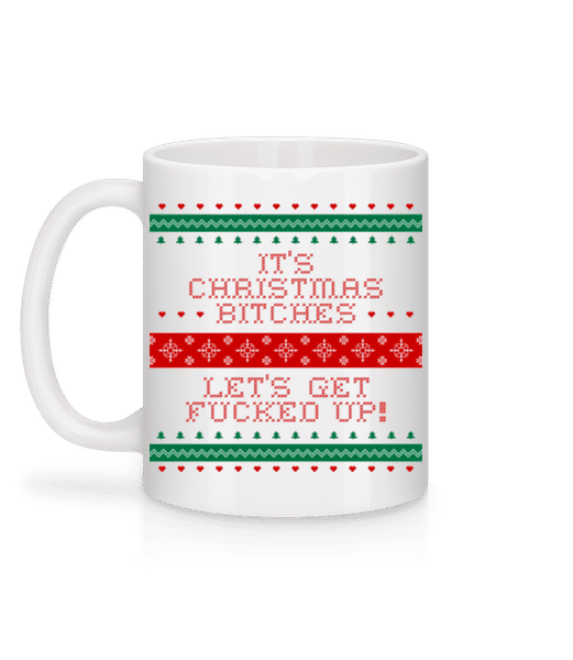 Aperçu: It´s Christmas Bitches - Mug en céramique blanc - Blanc - Derrière