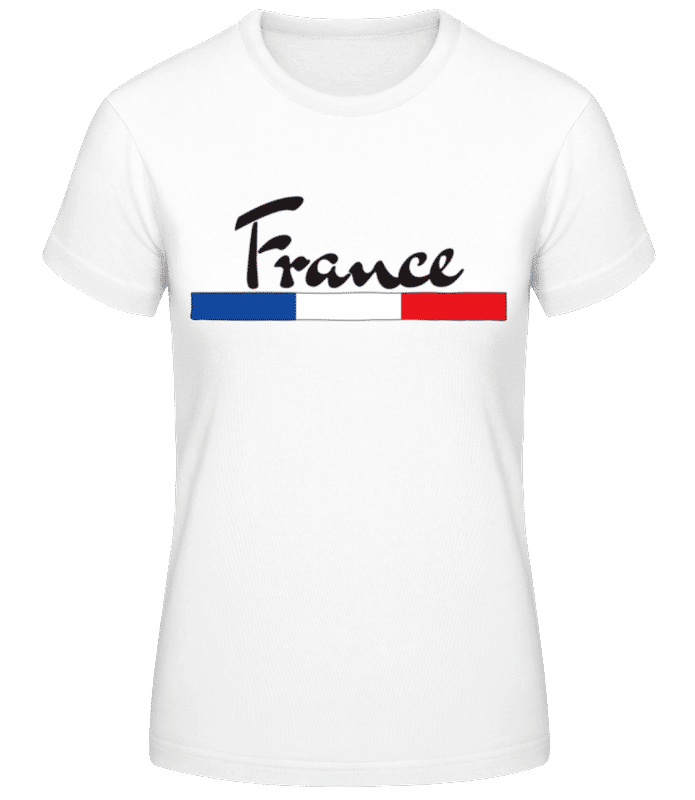 Aperçu: Football France - T-shirt femme B&C - Blanc - Devant