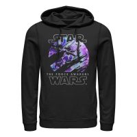 Star Wars - Síla se probouzí - X-Wing Galactic - Unisex Mikiny s kapucí - Černá - Napřed