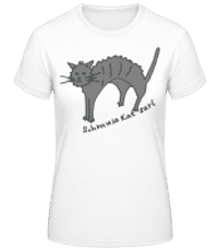 Schmuse Kater - Frauen Basic T-Shirt - Weiß - Vorne