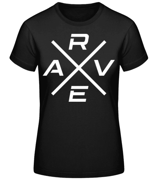 Aperçu: Rave Logo - T-shirt standard Femme - Noir - Devant