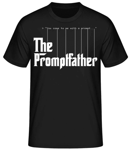Aperçu: The Promptfather - T-shirt standard Homme - Noir - Devant
