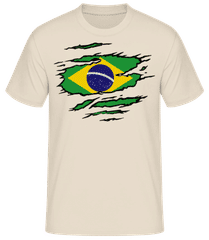 Zerrissene Fahne Brazilien · Männer Basic T-Shirt