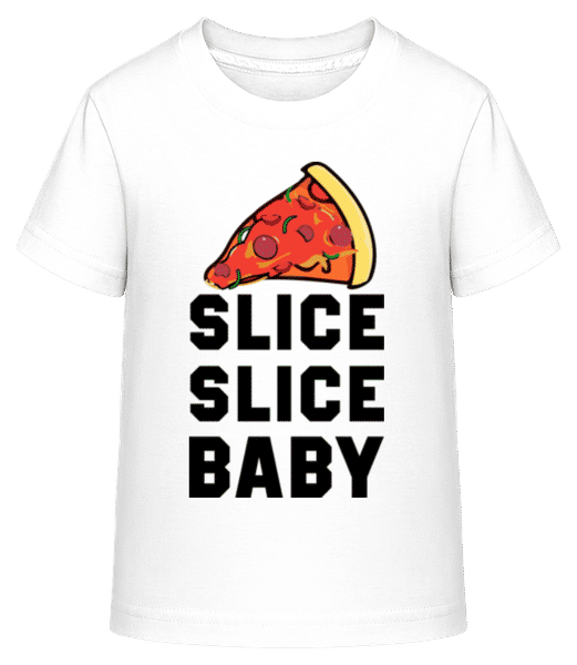 Aperçu: Pizza Slice Slice Baby - T-shirt shirtinator Enfant - Blanc - Devant