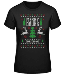 Merry Drunk Christmas · Frauen Basic T-Shirt