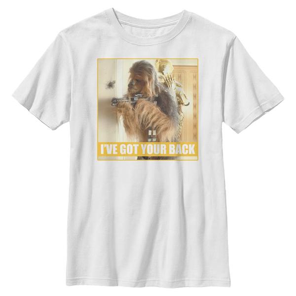 Vorschau: Star Wars - Chewbacca & C-3PO I've Got Your Back - Kinder T-Shirt - Weiß - Vorne