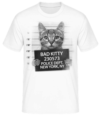 Chat Criminel - T-shirt standard Homme - Blanc - Devant