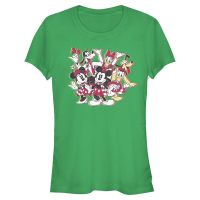 Disney Classics - Mickey Mouse - Skupina Sensational Holiday - Christmas - Women's T-Shirt - Kelly green - Front