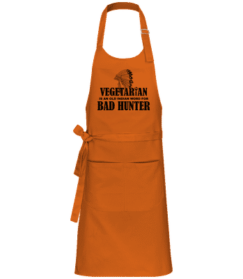 Vegetarian Bad Hunter - Delantal de cocina profesional - Calabaza - delante
