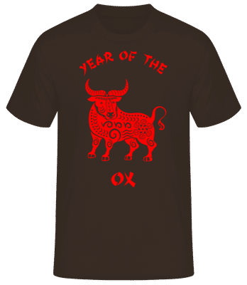 Chinese Zodiac Year Of The Ox - T-shirt standard Homme - Marron - Devant
