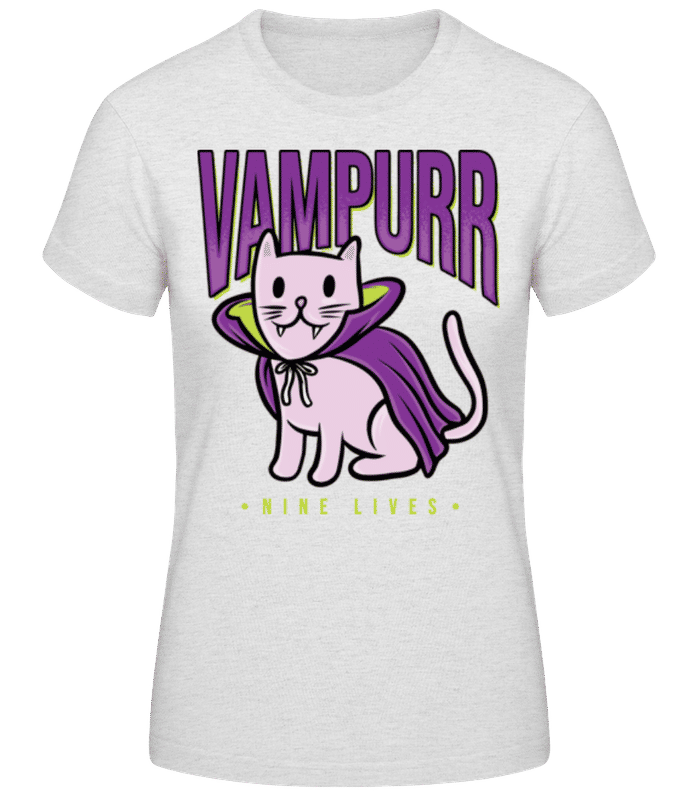 Preview: Vampurr Violet - Women's Basic T-Shirt - Heather grey - Front