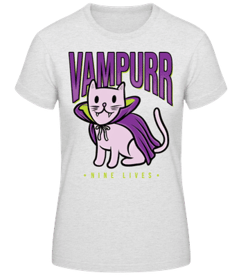 Vampurr Violet - Dámské basic tričko - Melírově šedá - Napřed