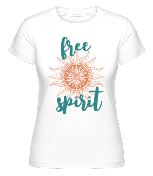 Aperçu: Free Spirit -  T-shirt Shirtinator femme - Blanc - Devant