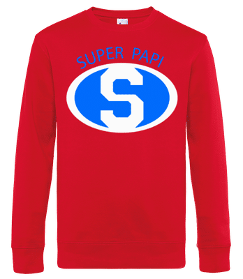 Super Papi Blue - Sweat-shirt standard pour homme - Rouge - Devant