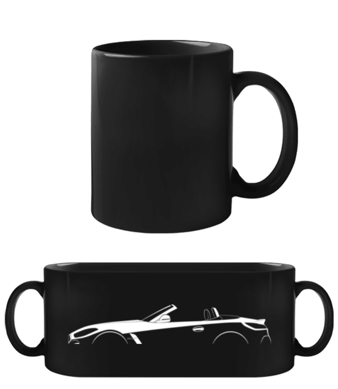 Náhľad: 'BMW Z4 G29' Silhouette - Čierny hrnček - Čierna - Predné