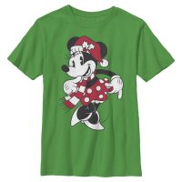 Disney - Mickey Mouse - Minnie Mouse Minnie Hat - Dětské Tričko - Irish green - Napřed