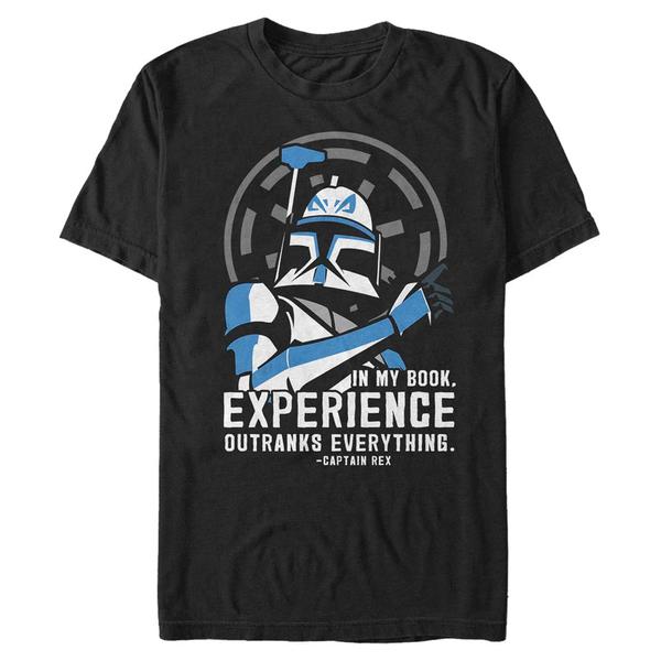 Aperçu: Star Wars - The Clone Wars - Stormtrooper Outranks Everything - Homme T-shirt - Noir - Devant