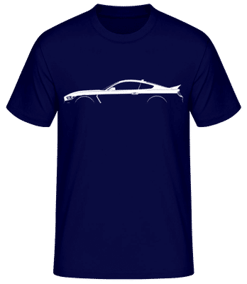 'Ford Shelby GT350 2015' Silhouette - Men's Basic T-Shirt - Navy - Front