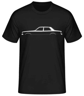 'Ford Cortina Mk IV' Silhouette - Pánske basic tričko - Čierna - Predné